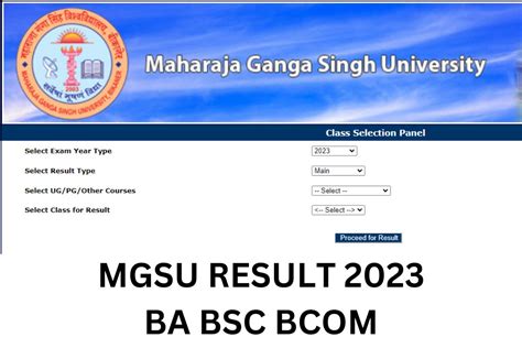 mgsu old result